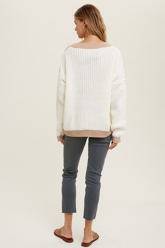 DREAMER KNIT COLORBLOCK SWEATER