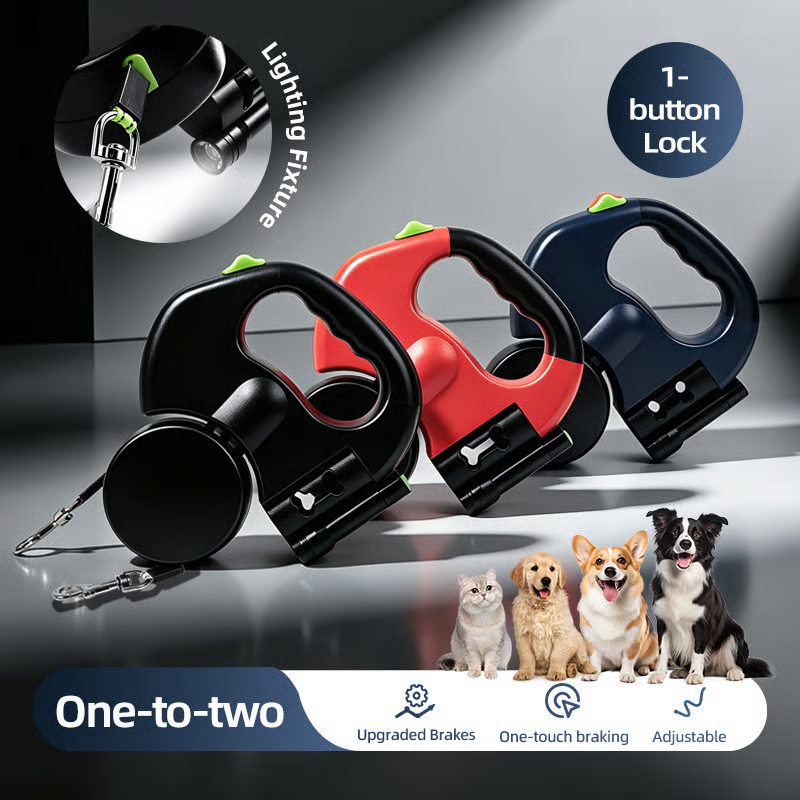 Dual Dog Retractable Leash