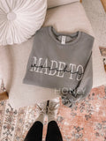 MADE TO WORSHIP EMBROIDERED CREWNECK - GRAY