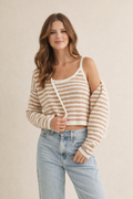 Soleil Crocheted Knit Cardigan